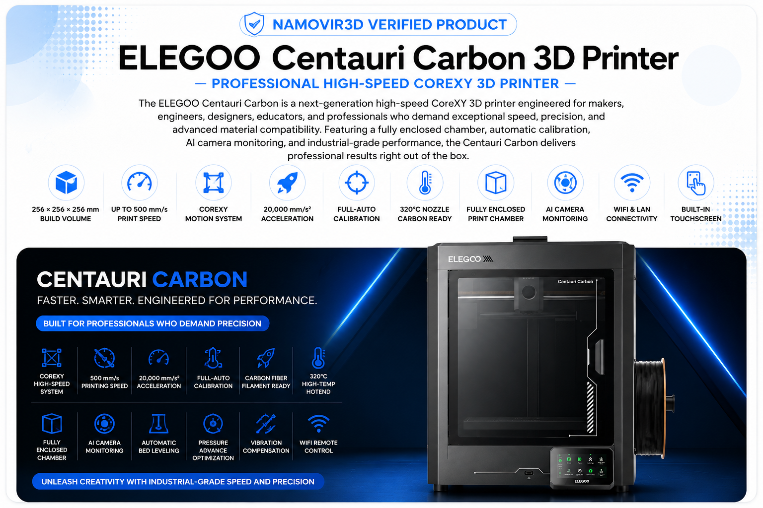 ELEGOO Centauri Carbon 3D Printer