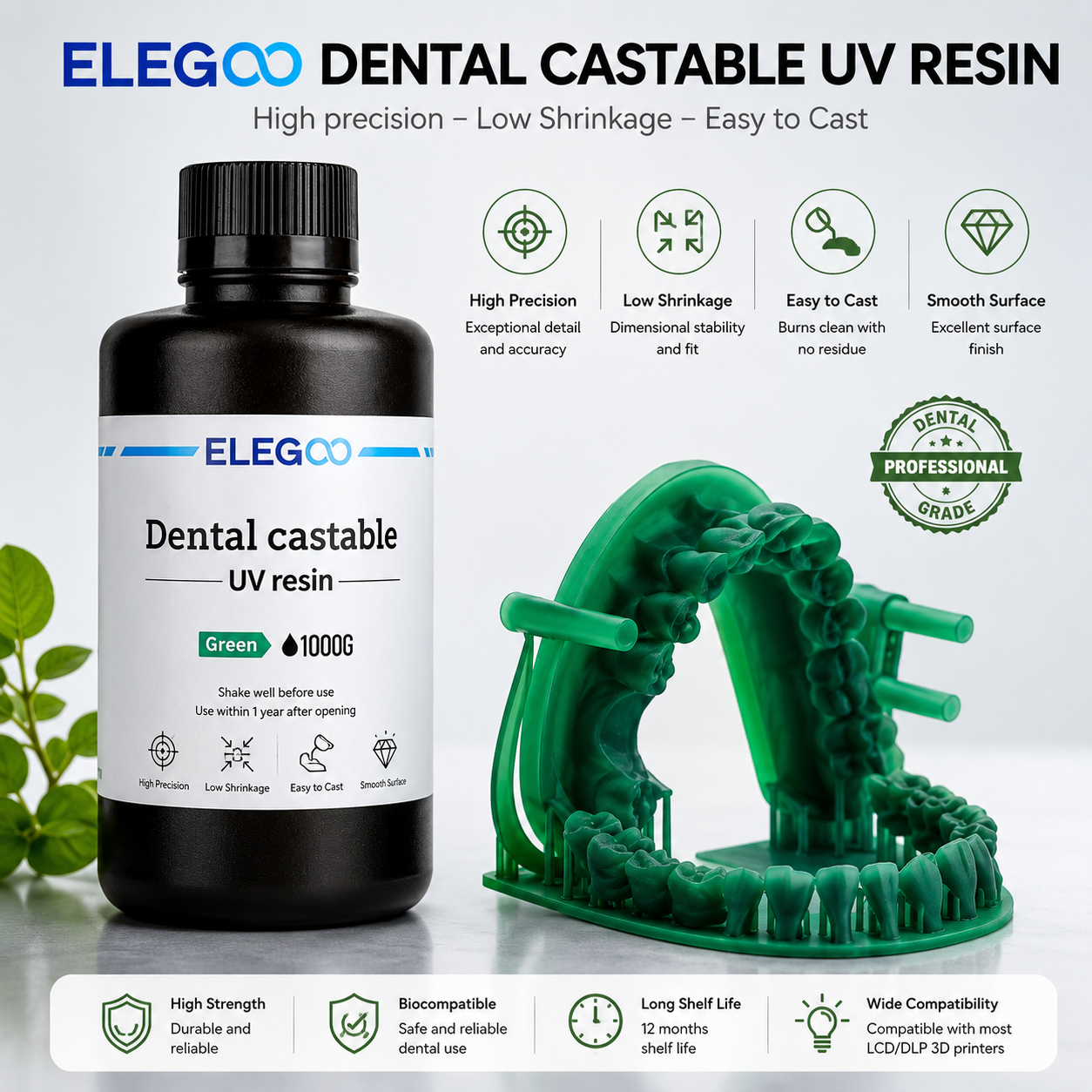 Elegoo Dental Castable Resin 1000g