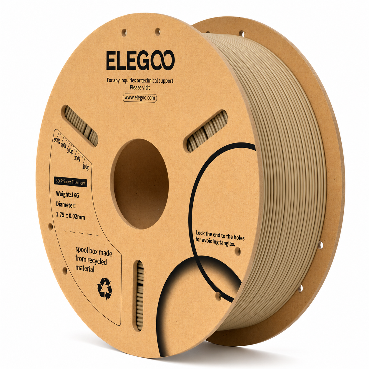 Elegoo PLA Filament 1.75mm Wood