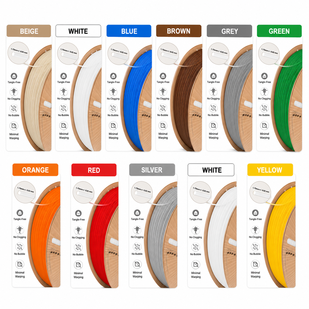 ELEGOO Rapid PLA Plus Filament 1.75mm1KG