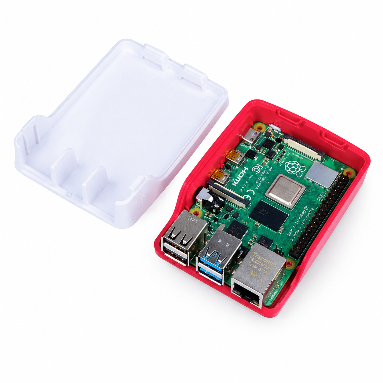 Official Raspberry Pi 4 Case Red White